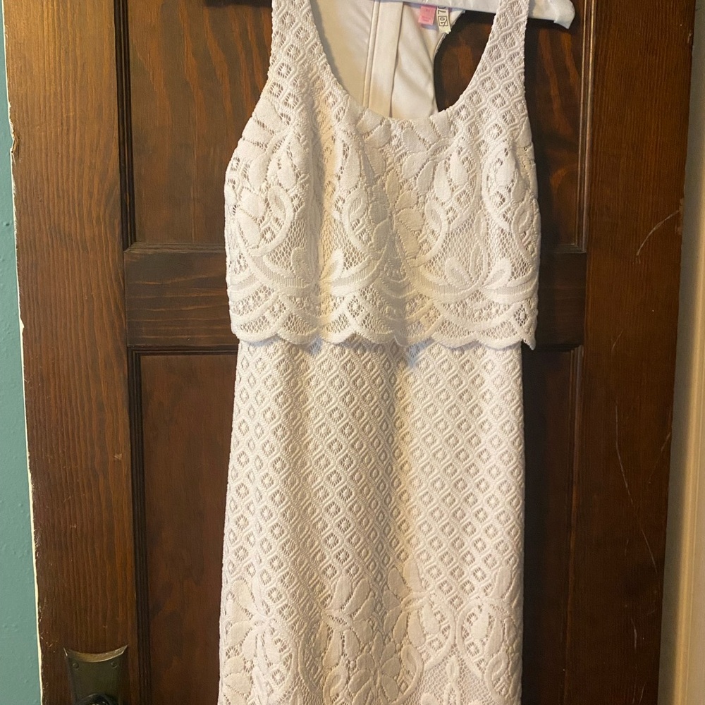 Lilly Pulitzer White Lace Dress, size XS